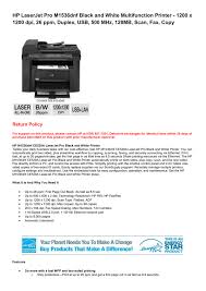 With everyday low prices and free shipping, ordering hp 78a toner cartridges for your home or business is never easier. Hp Laserjet Pro M1536dnf Black And White Multifunction Printer Manualzz