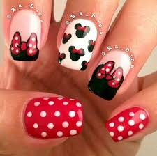 Minnie Mouse Nail Art Minnie Mouse Nails Mickey Nails Minnie Mouse Nail Art