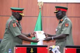 This was disclosed in a statement issued by onyema nwachukwu, acting director of defence information, on thursday in abuja. Buratai Hands Over To Attahiru The New Chief Of Army Staff Photos 36ng