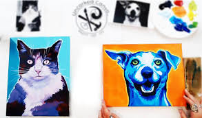 It's not just for pet portraits, but it is perfect for them. Paint Your Pet Pop Art Uncorked Canvas