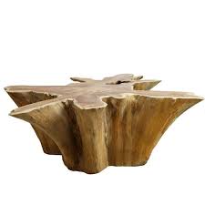Table Basse Racine De Teck Etoile 130cm Racine Teck Table Basse Teck Mobilier De Salon