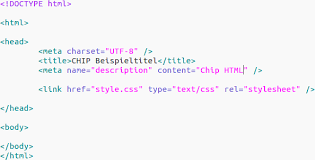 Im nächsten tutorial möchte ich euch. Html Grundgerust Das Ist Der Grundlegende Aufbau Chip