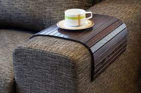 Sofa Tray Table Brown Tray Table Small Apartment Tv Tray Sofa Arm Table Sofa Arm Tray Armrest Table Sofa Table Couch Tray In 2021 Wooden Tv Trays Coffee Table Wood Natural Sofas