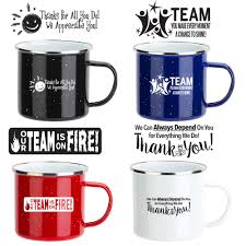 The date code is located on the bottom of the travel mug base. Employee Appreciation Themes 16 Oz Enamel Lined Iron Coffee Mug