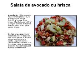 Toarna dressingul obtinut peste salata, macina niste piper negru deasupra si. Salata De Avocado Cu Hrisca Ingrediente 100 Gr Avocado 70 Gr Ciuperci Proaspete 70 Gr Ardei Capia 150 Gr Rosii 30 Gr Ceapa 50 Gr Hrisca 50 Gr Teli Salat