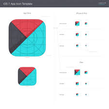 Template For Ios 7 App Icons Design Resources App Icon Design Web App Design Ios 7 Design
