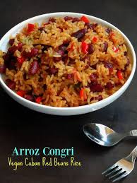 Arroz Congri Vegan Cuban Red Beans Rice Recipes With Kidney Beans Indian Rice Recipes Red Kidney Beans Recipe