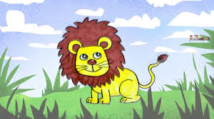Lion coloring pages for adults 2oclock. How To Draw Lion Step By Step Color Learning For Kids Easy Drawing Kids Drawing Youtube