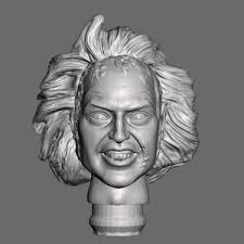 Chef Broody 3D Printed Head for 1/9th Scale (aka 8 Inch) Action Figure