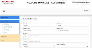 Dengan adanya onlin recruitment ini tentu saja akan memudahkan para pelamar yang ingin bekerja di pt hpm. Cara Melamar Ke Pt Hpm Honda Prospect Motor Online Recruitment