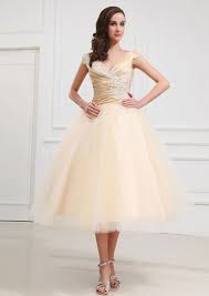 Champagne Wedding Dresses Champagne Tea Length Wedding Dresse With Sleeves Reception Weddin Short Wedding Gowns Cheap Wedding Dress Short Wedding Dress
