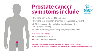 There is prostate cancer history in your family (especially if your father or brother have had it) you are african american (african american men are 1.7 times more likely to be diagnosed with prostate cancer than white men). Yorkshire Cancer Research On Twitter Do You Know The Common Signs Of Prostate Cancer If You Notice Any Unusual Symptoms Or Have Any Concerns Contact Your Gp As Soon As Possible Prostatecancerawarenessmonth