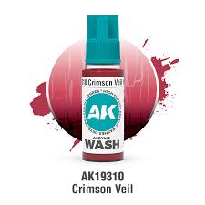 CRIMSON VEIL – ACRYLIC WASH