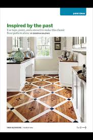 This Old House Stenciled Floor Painted Wood Floors Flooring Floor Design