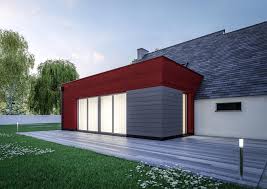 Extension De Maison Contemporaine Cube En Facade Modele Ground Extension Maison Agrandissement Maison Maison Contemporaine