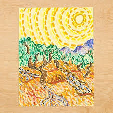 Van Gogh Olive Trees Art Project Van Gogh Olive Trees Van Gogh Art Lesson Tree Art