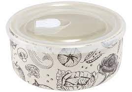 Some ceramics aren't entirely microwave safe. Ceramic Microwave Bowl With Lid Veggie Design Woodbridge Kitchen Company