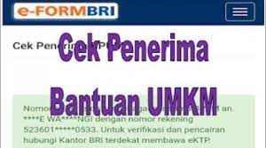 Apabila anda bukan penerima bpum, maka akan muncul keterangan sebagai berikut: Eform Bri Umkm 2021 Tahap 2 Login Eform Bri Co Id Bpum Daftar Penerima Blt Umkm Bpum Rp 1 2 Juta Tribun Kaltim