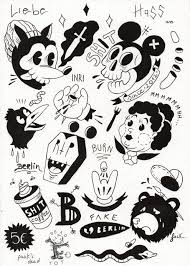 Funny cartoon swallow tattoos @tt_ganzvind. Check Out This Behance Project Tattoo Flash Https Www Behance Net Gallery 50079053 Tattoo Flash Tatuajes Ilustraciones Dibujos Flash Tattoo Cartoon Tattoos Tattoo Flash Art