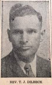 I'm so happy! My cousin, Martha Payne, found a photo of Rev. T.J. Dilbeck.  He was a pastor of our church many years ago but he ended up in Jackson  County. I