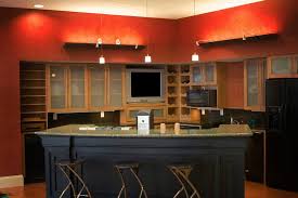 kitchen paint colors with dark cabinets