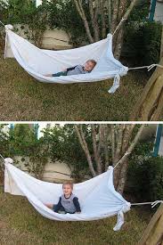 Then, fold and sew the edges. Genius Instant Diy Hammock Diy Hammock Homemade Hammock Kids Hammock