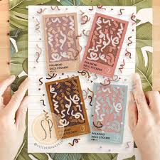 Great for decorating top loaders, polaroids, journals and more! Deco Polco Natural Brown Polaroid Kpop Ribbon Stickers