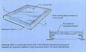 Drop in mirror ceiling tiles. The Glassless Advantage Why Glassless Mirrors Are Safer Lighter And Better For Commercial Installations