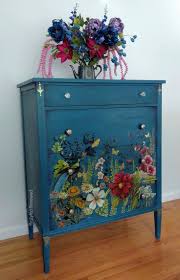 Floral Funky Painted Furniture Painted Furniture Decoupage Furniture