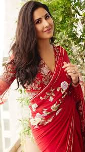 Katrina Kaif's festive look in a red saree is bookmark-worthy | Times of  India