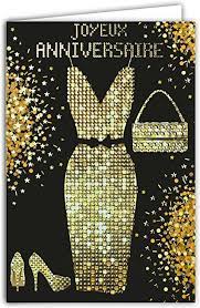 Bon anniversaire à un homme ou une femme qui franchit la barre browse carte anniversaire pictures, photos, images, gifs, and videos on photobucket. Afie 69 7069 Carte Joyeux Anniversaire Femme Fille Maman Mere Noir Or Strass Scintillante Brillant Chic Doree Robe Sac A Main Chaussures A Talon Haut Feter Souhaiter Tendance A La Mode Disco Annees