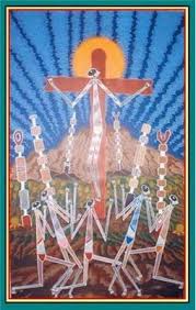 Crucifixion Aboriginal Australian Religie Jezus