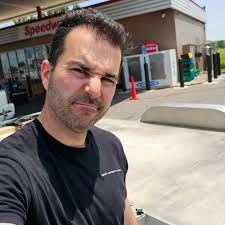 This is my "someone just hit my trailer," face. Everyone is all good. A  lady just turned right into it