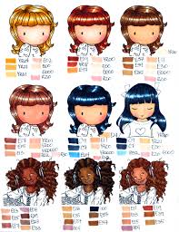 danas inspirations copic hair and skin chart