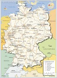 Consultez une carte de l'espagne, carte espagne avec les villes, les régions et les provinces ou une grande carte routière détaillée de l'espagne. Carte De L Allemagne Carte Des Villes Du Relief Des Regions