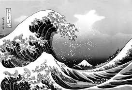 Black And White Japanese Art Wallpaper Katsushika Hokusai Black And White Pesquisa Google Seni Jepang Gelombang Poster Cetak