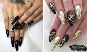 Pick that matte nail lacquer, black will do the magic!! 21 Bold And Edgy Black Coffin Nails Stayglam