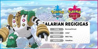 Instead, regigigas spawns in a specific raid den, but only if you have the right pokemon on your team. Pokemon Edit Galarian Regigigas Oc Pokemonswordandshield