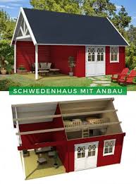 In unserem online shop können sie ihr neues gartenhaus günstig bestellen. Schwedenhaus 44 Iso Mit Anbau Schwedenhaus Haus Wochenendhaus