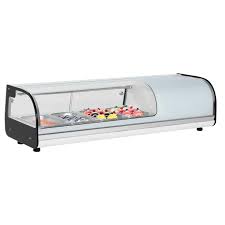 VEVOR Sushi Display Case Refrigerator 2.2 Cu.ft Commercial ...