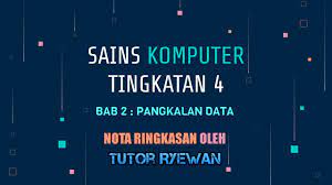 Published on mar 2, 2017. Nota Ringkasan Sains Komputer Tingkatan 4 Bab 2 Youtube