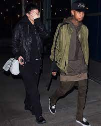 Upscalehype On Instagram Tyga With Kyliejenner Rocks Danielpatrick Bomber Jacket Hoodie And Pants Go To U Bomber Jacket Bomber Jacket And Hoodie Bomber