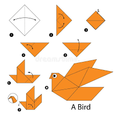Step By Step Instructions How To Make Origami A Bird Animal Toy Cartoon Cute Pa Sponsored Affiliate In 2020 Origami Bird Easy Origami Easy Origami Step By Step