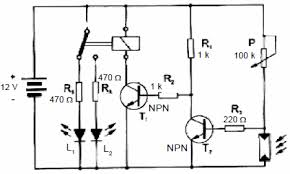 Electronic Circuit Diagrams Part 2 Iki Transistor Ve Ldr Li Isiga Duyarli Devre Electronics Circuit Circuit Projects Circuit Diagram