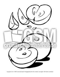 Ausmalbilder Apfel B 3 Ausmalbilder Apfel Der Apfel Hus Klasse 2 Grundschulmaterial De