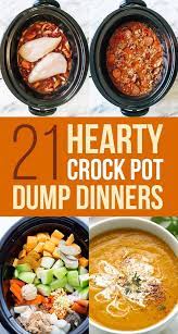21 Crock Pot Dump Dinners For Winter Crockpot Recipes Slow Cooker Slow Cooker Recipes Crockpot Dinner