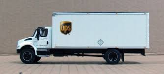 Dcp Ups International 4400i Box Truck United Parcel Service White Color United Parcel Service Trucks Ups