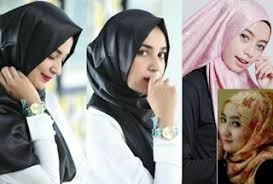 Contoh Model Jilbab Kerudung Pashmina Satin Lengkap Dengan Cara Pemakaiannya