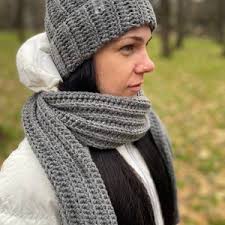 Chunky Knit Wool Scarf , Thick Crochet Wool Skarf , Super Scarf Skarf ,  Gift Ideas for Women