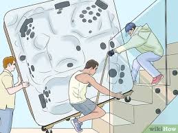 Make sure the path to the moving truck is clear of any obstacles, debris, or slippery spots, and that all openings are sufficiently. How To Move A Hot Tub With Pictures Wikihow